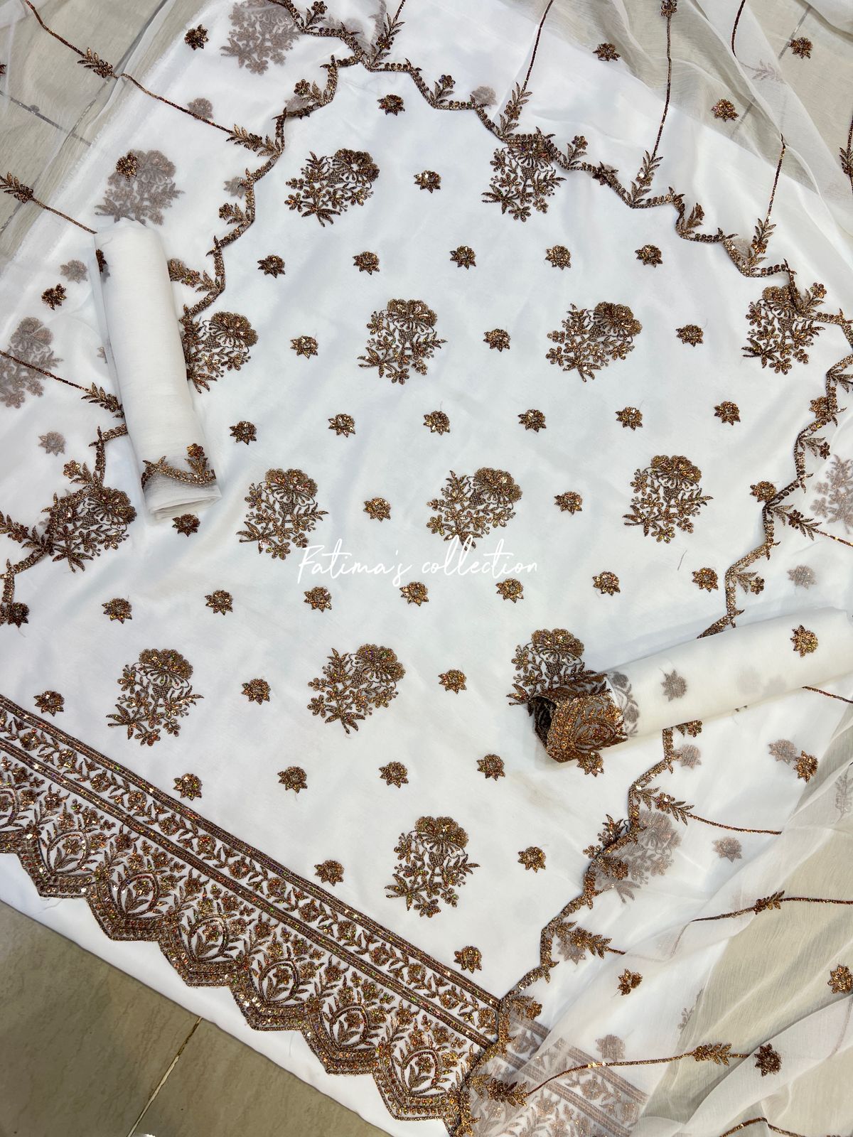 β¨ *3 PC BIG SALE DAMAN DESIGN* β¨ (PURE-WHITE)