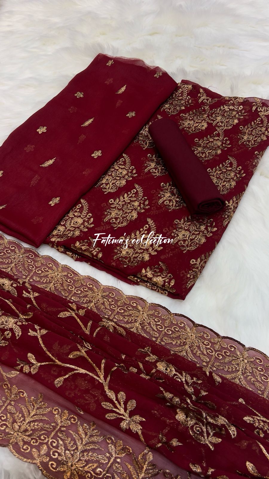 (MEHRON) SOFT CHIFFON LUXURY PARTY WEAR