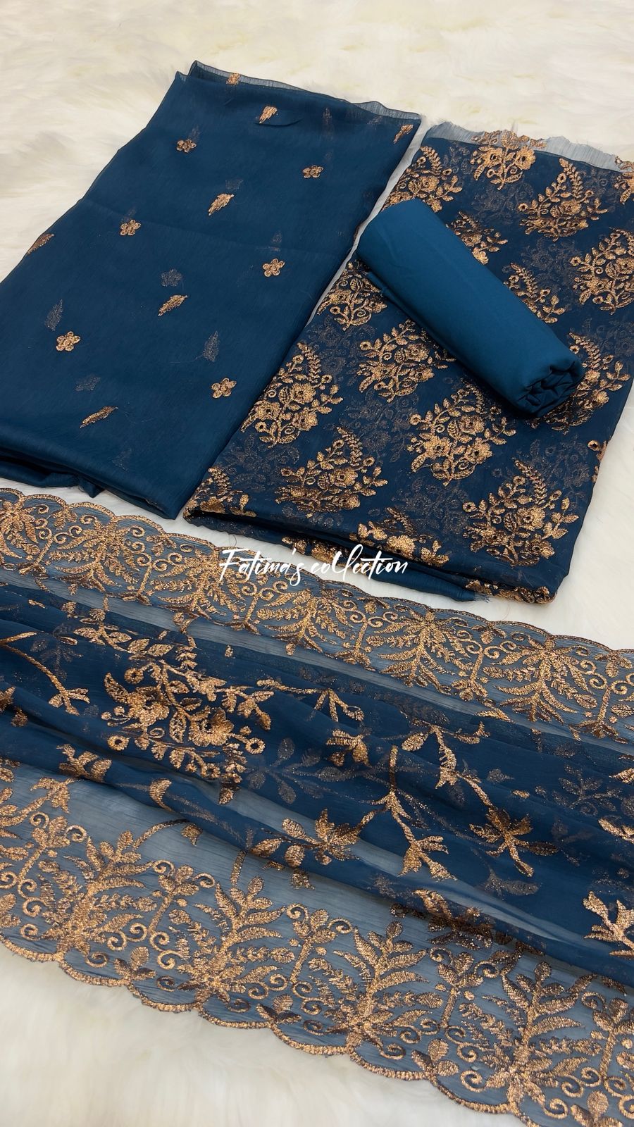 (ZINK) SOFT CHIFFON LUXURY PARTY WEAR