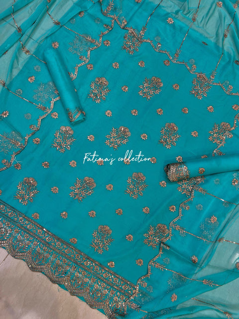 ✨ *3 PC BIG SALE DAMAN DESIGN* ✨ (SEE-GREEN)