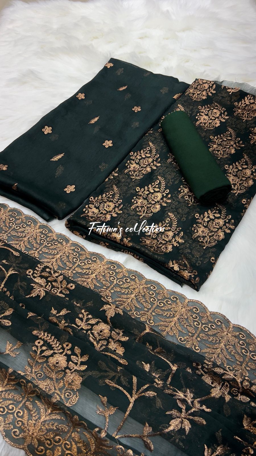 (KAI-GREEN)) SOFT CHIFFON LUXURY PARTY WEAR