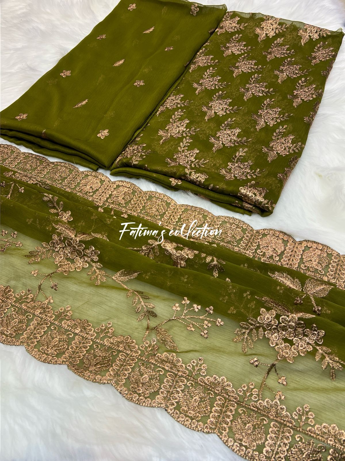 (DHANI) 3PC Luxury Chiffon