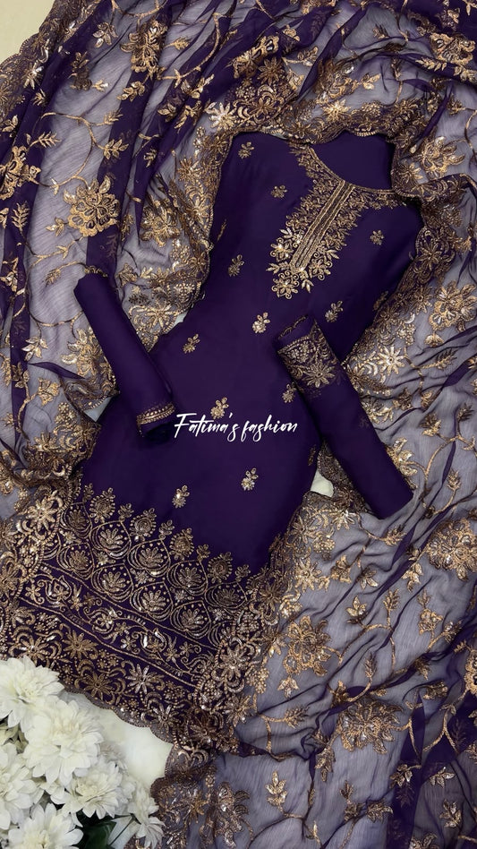 (JAMNI)*Fully Heavy Shawl Dupatta* 3PC